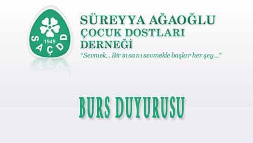 Süreyya Ağaoğlu Derneği Burs Başvurusu-2023