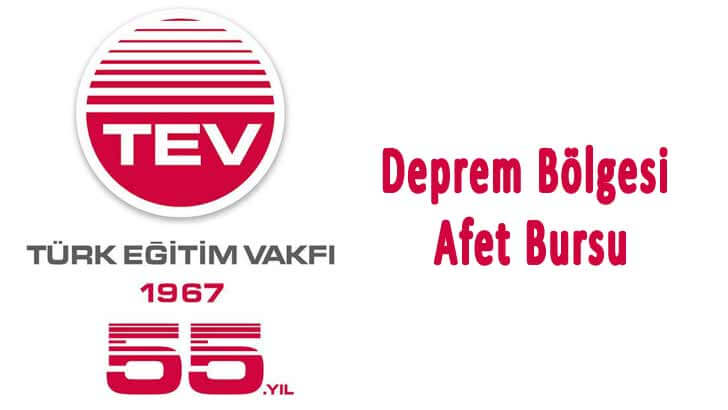 TEV Türk Eğitim Vakfı Deprem Bölgesi Bursu 2023